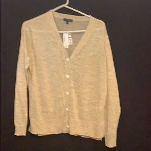 JCrew shimmer cardigan size S